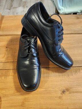 Kohl's Croft And Barrow With Ortholite Men's Black Lace Up Dress Shoes